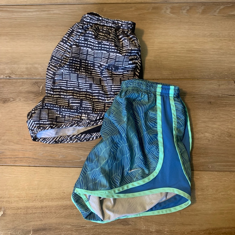 2 NIKE Dri-Fit athletic shorts for women